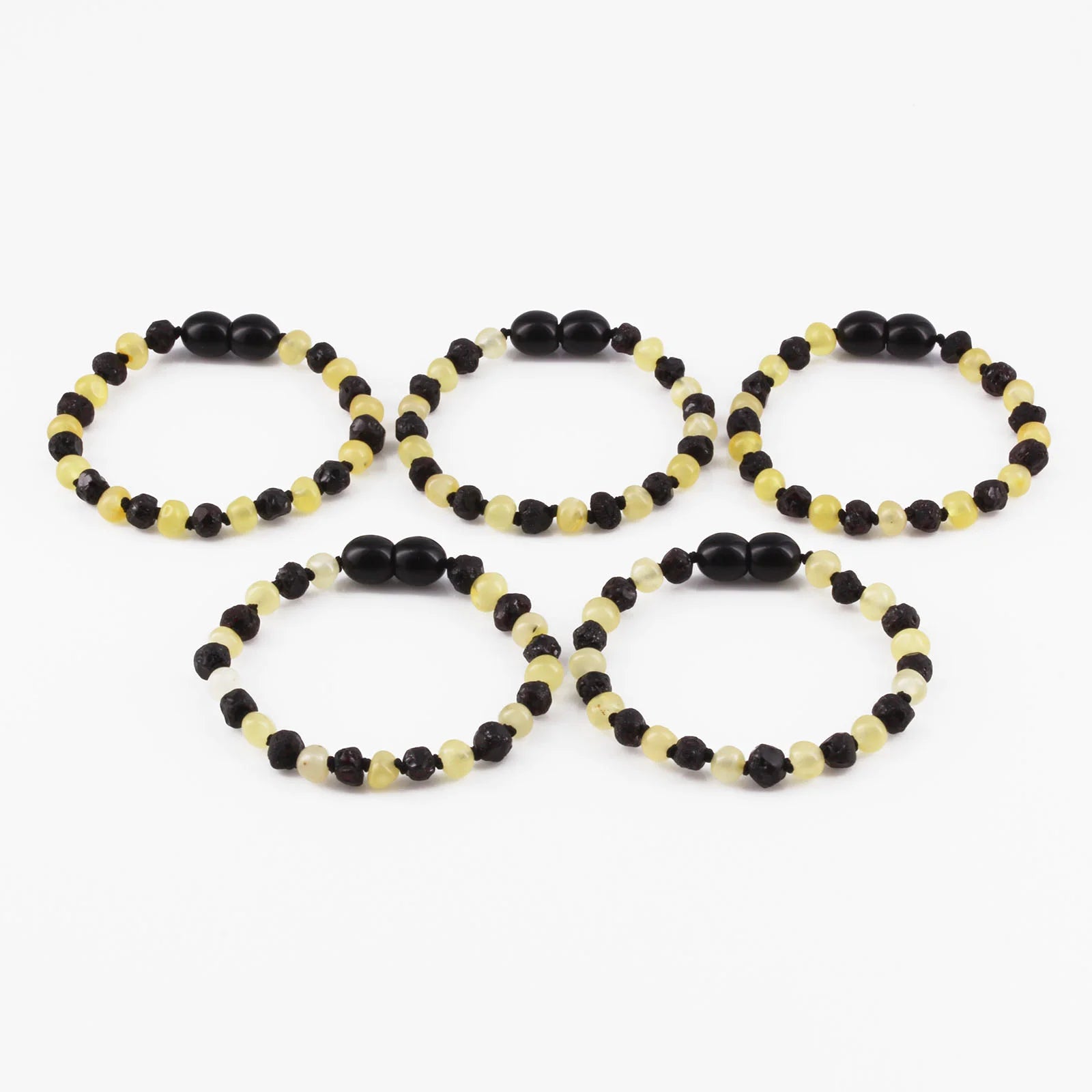 BALTIC AMBER BABY TEETHING BRACELETS LOT OF 10pcs - BAROQUE. CE168