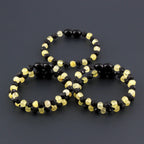 BALTIC AMBER BABY TEETHING BRACELETS LOT OF 10pcs - BAROQUE. CE168