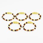 BALTIC AMBER BABY TEETHING BRACELETS LOT OF 10pcs - BAROQUE. XB54M1C