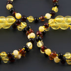 BALTIC AMBER BABY TEETHING BRACELETS LOT OF 10pcs - BAROQUE. XB54M1C