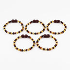 BALTIC AMBER BABY TEETHING BRACELETS LOT OF 10pcs - TABLET. CLE5