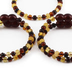 BALTIC AMBER BABY TEETHING BRACELETS LOT OF 10pcs - TABLET. CLE5