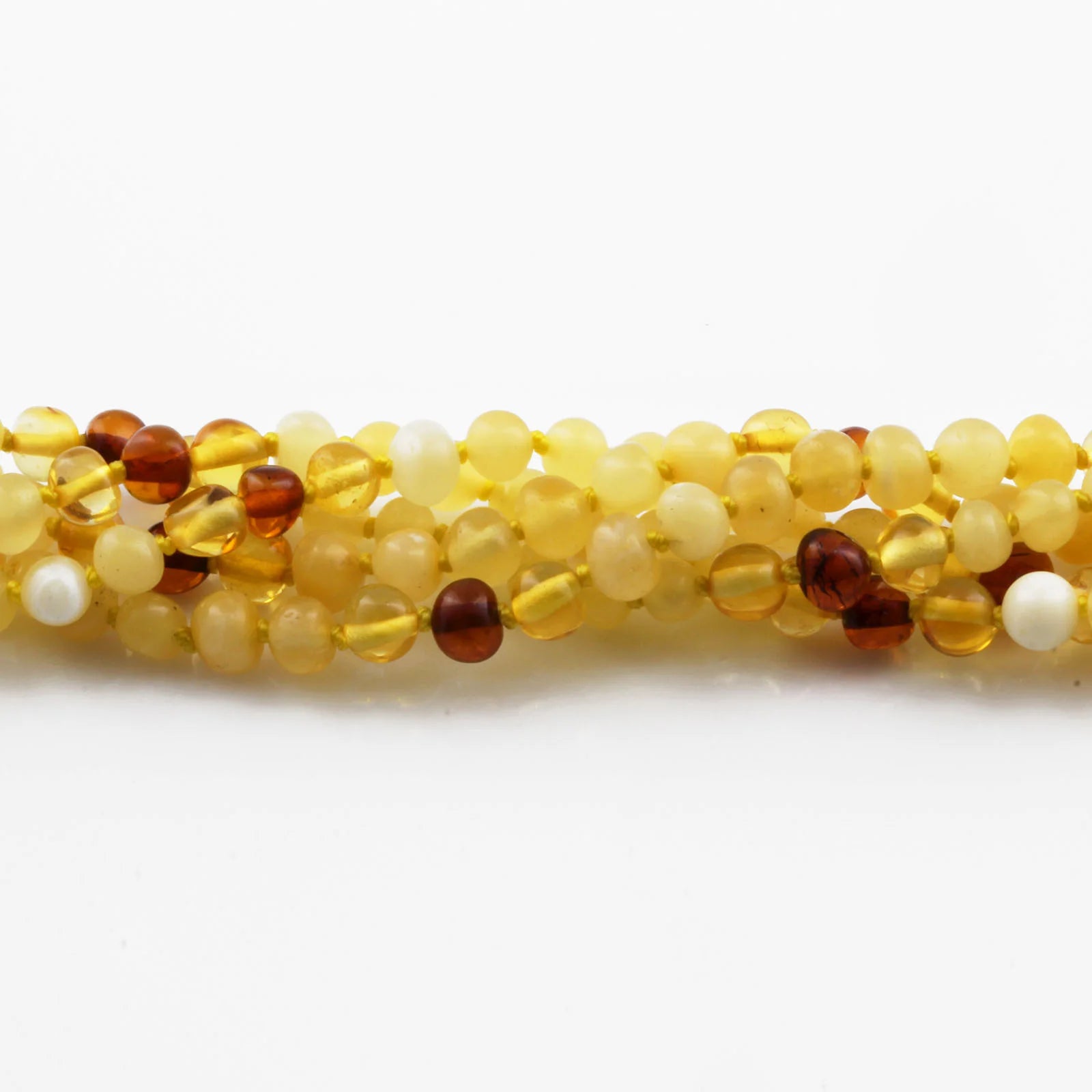 BALTIC AMBER BABY TEETHING NECKLACES LOT OF 10pcs - BAROQUE. XLE8