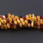 Baltic Amber Baby Teething Necklace Roundel Multicolor Glossy Finish - Wholesale Lot of 10pcs - 32cm / 12.6in - BE220