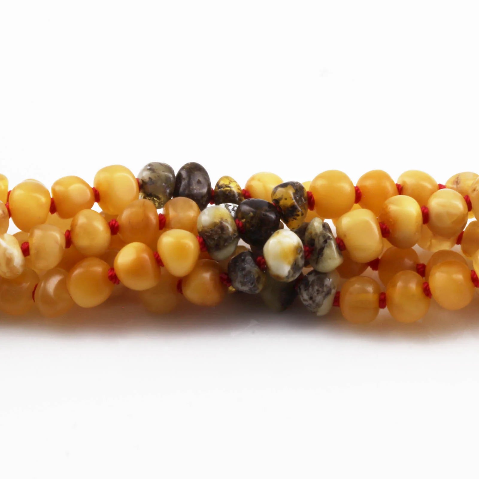 BALTIC AMBER BABY TEETHING NECKLACES LOT OF 10pcs - BAROQUE. BE224