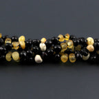 Baltic Amber Baby Teething Necklace Baroque Multicolor Glossy Finish - Wholesale Lot of 10pcs - 32cm / 12.6in - CE164