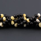 Baltic Amber Baby Teething Necklace Roundel Black Glossy Finish - Wholesale Lot of 10pcs - 32cm / 12.6in - CE167