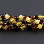 BALTIC AMBER BABY TEETHING BRACELETS LOT OF 10pcs - BAROQUE. XB54M1C