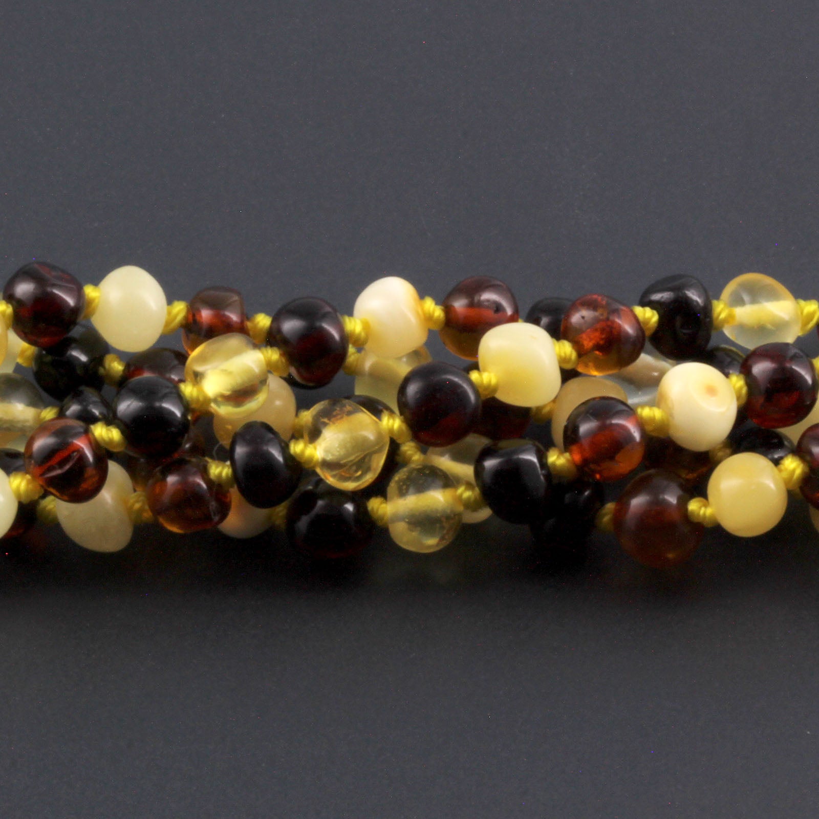 BALTIC AMBER BABY TEETHING BRACELETS LOT OF 10pcs - BAROQUE. XB54M1C