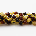 BALTIC AMBER BABY TEETHING BRACELETS LOT OF 10pcs - BAROQUE. XB54M1C