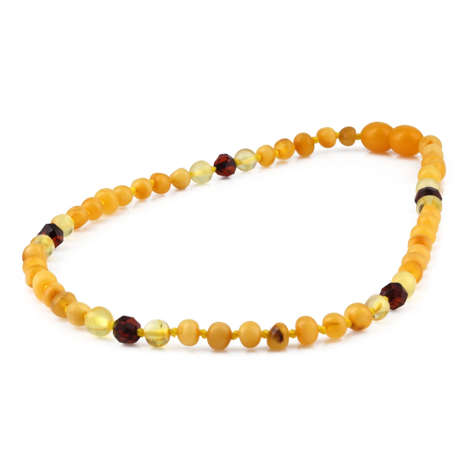 BALTIC AMBER BABY TEETHING NECKLACES LOT OF 10pcs - BAROQUE. BE222