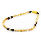 Baltic Amber Baby Teething Necklace Baroque Milky Yellow Glossy Finish - Wholesale Lot of 10pcs - 32cm / 12.6in - CE150