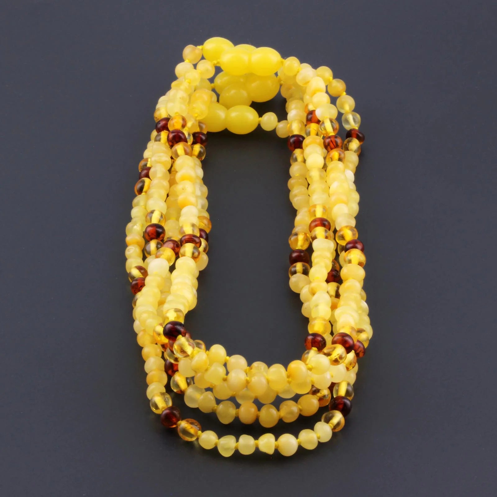 BALTIC AMBER BABY TEETHING NECKLACES LOT OF 10pcs - BAROQUE. XLE8