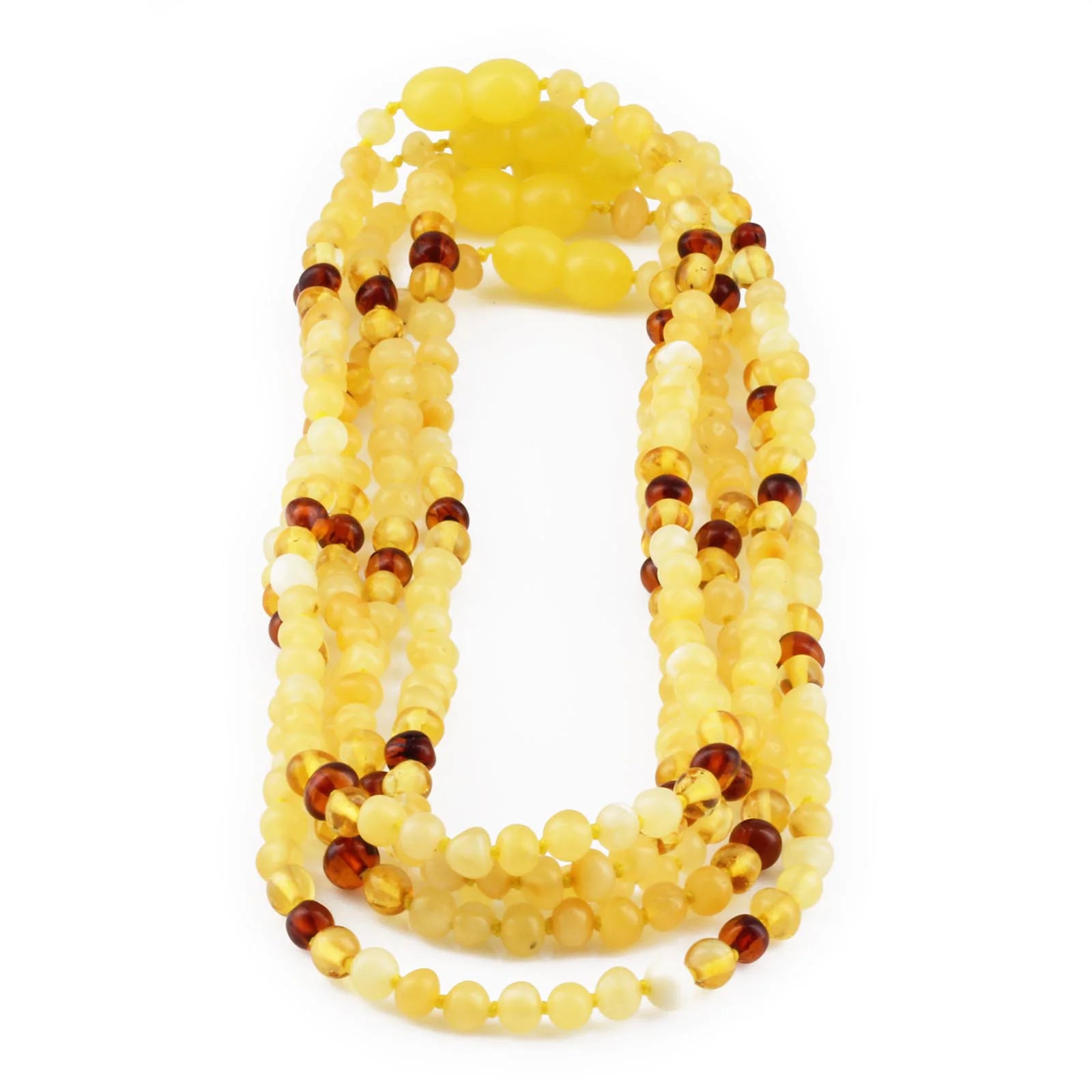 BALTIC AMBER BABY TEETHING NECKLACES LOT OF 10pcs - BAROQUE. XLE8