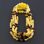 BALTIC AMBER BABY TEETHING NECKLACES LOT OF 10pcs - BAROQUE. BE221