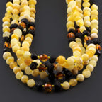 BALTIC AMBER BABY TEETHING NECKLACES LOT OF 10pcs - BAROQUE. BE221