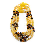 BALTIC AMBER BABY TEETHING NECKLACES LOT OF 10pcs - BAROQUE. BE221