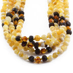 BALTIC AMBER BABY TEETHING NECKLACES LOT OF 10pcs - BAROQUE. BE221