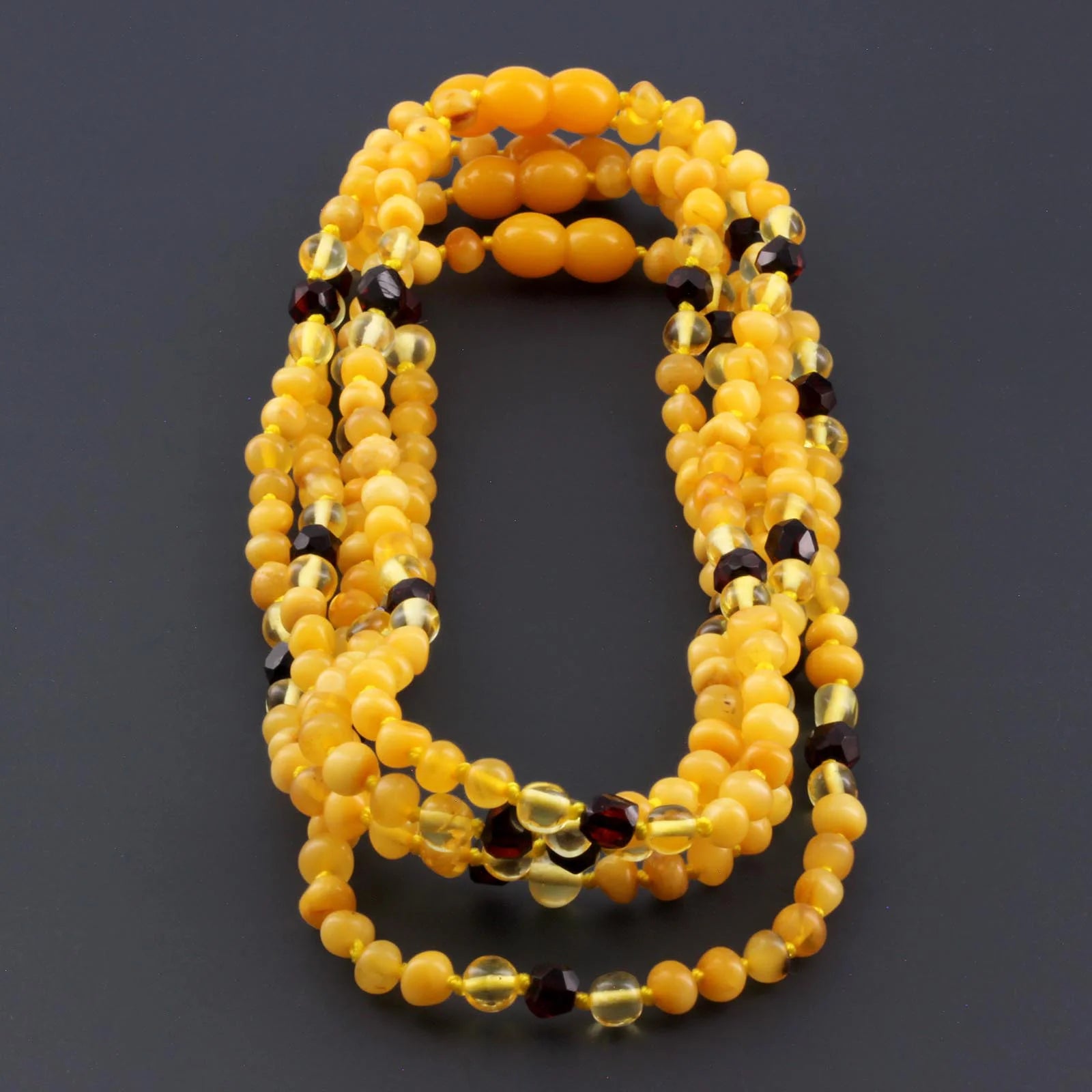 BALTIC AMBER BABY TEETHING NECKLACES LOT OF 10pcs - BAROQUE. BE222