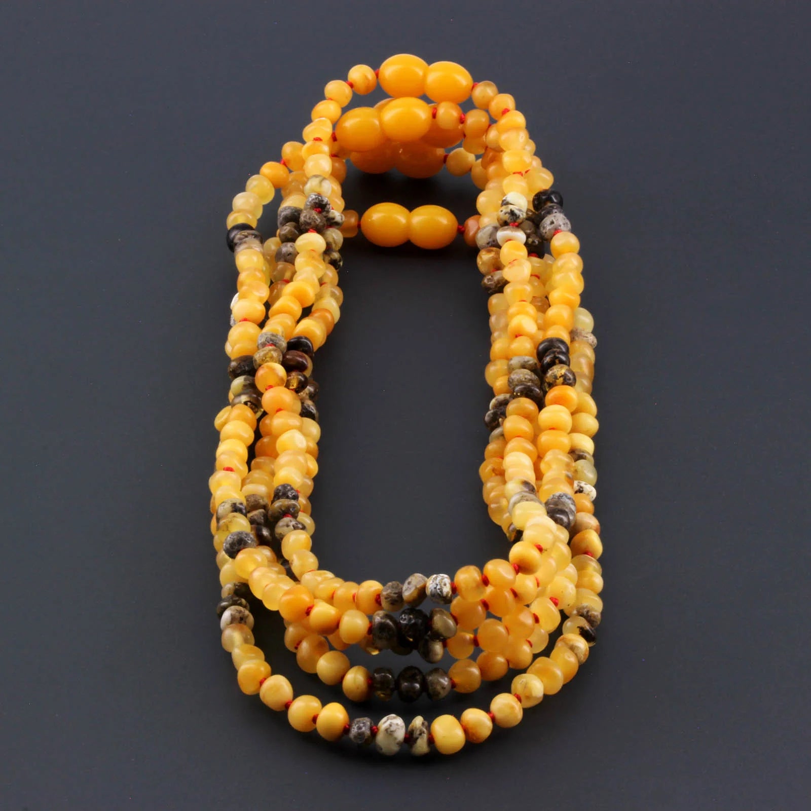 BALTIC AMBER BABY TEETHING NECKLACES LOT OF 10pcs - BAROQUE. BE224