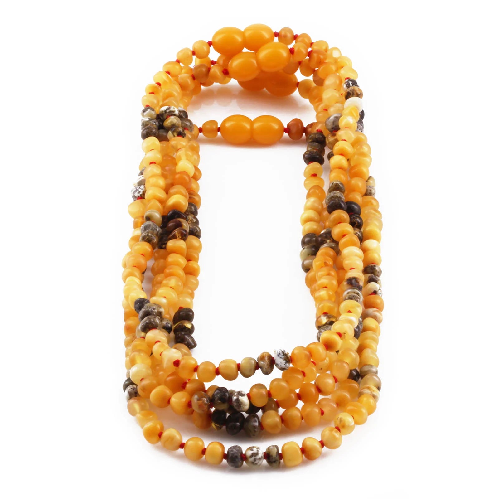 BALTIC AMBER BABY TEETHING NECKLACES LOT OF 10pcs - BAROQUE. BE224