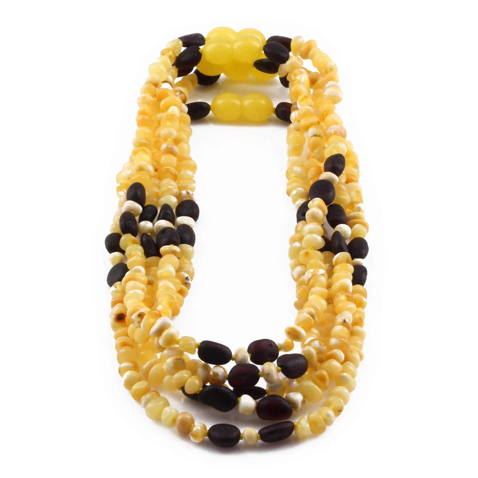 BALTIC AMBER BABY TEETHING NECKLACES LOT OF 10pcs - BAROQUE. CE150