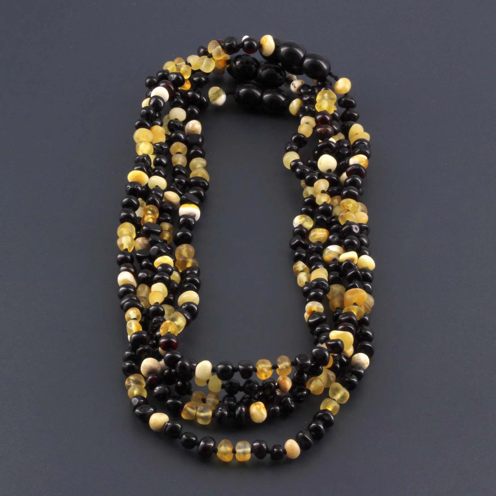 BALTIC AMBER BABY TEETHING NECKLACES LOT OF 10pcs - BAROQUE. CE164