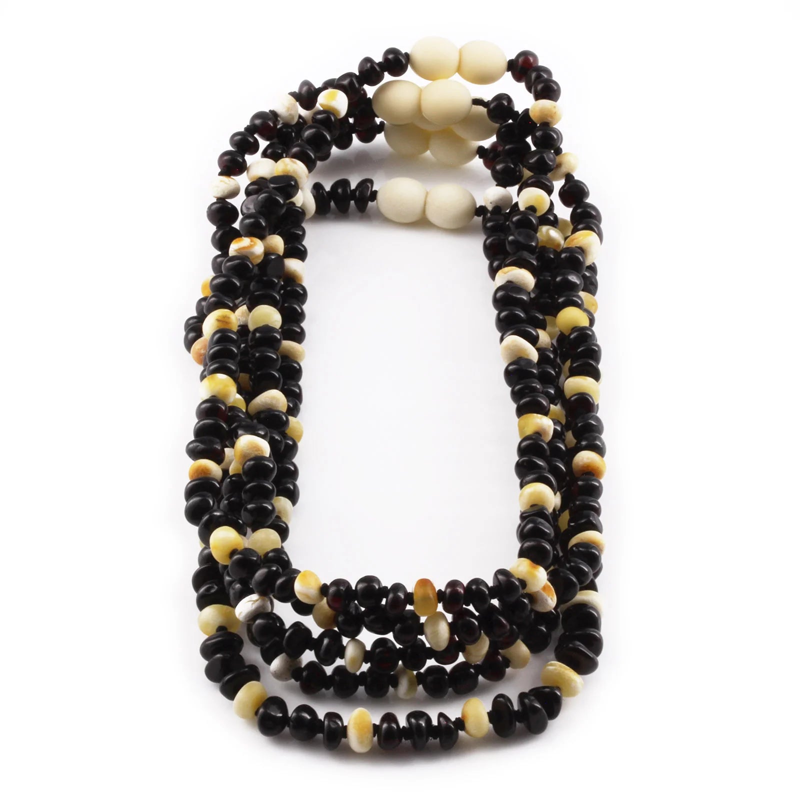 BALTIC AMBER BABY TEETHING NECKLACES LOT OF 10pcs - ROUNDEL. CE167