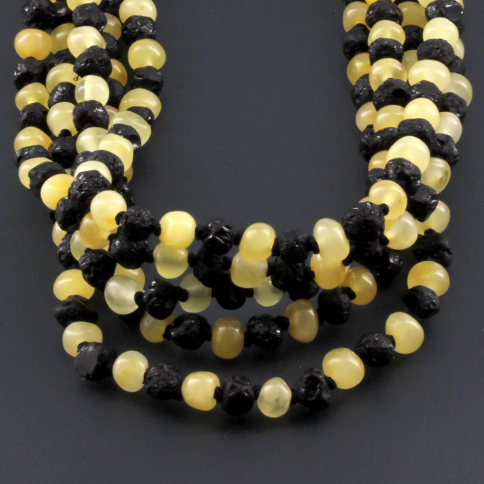 BALTIC AMBER BABY TEETHING NECKLACES LOT OF 10pcs - BAROQUE. CE168