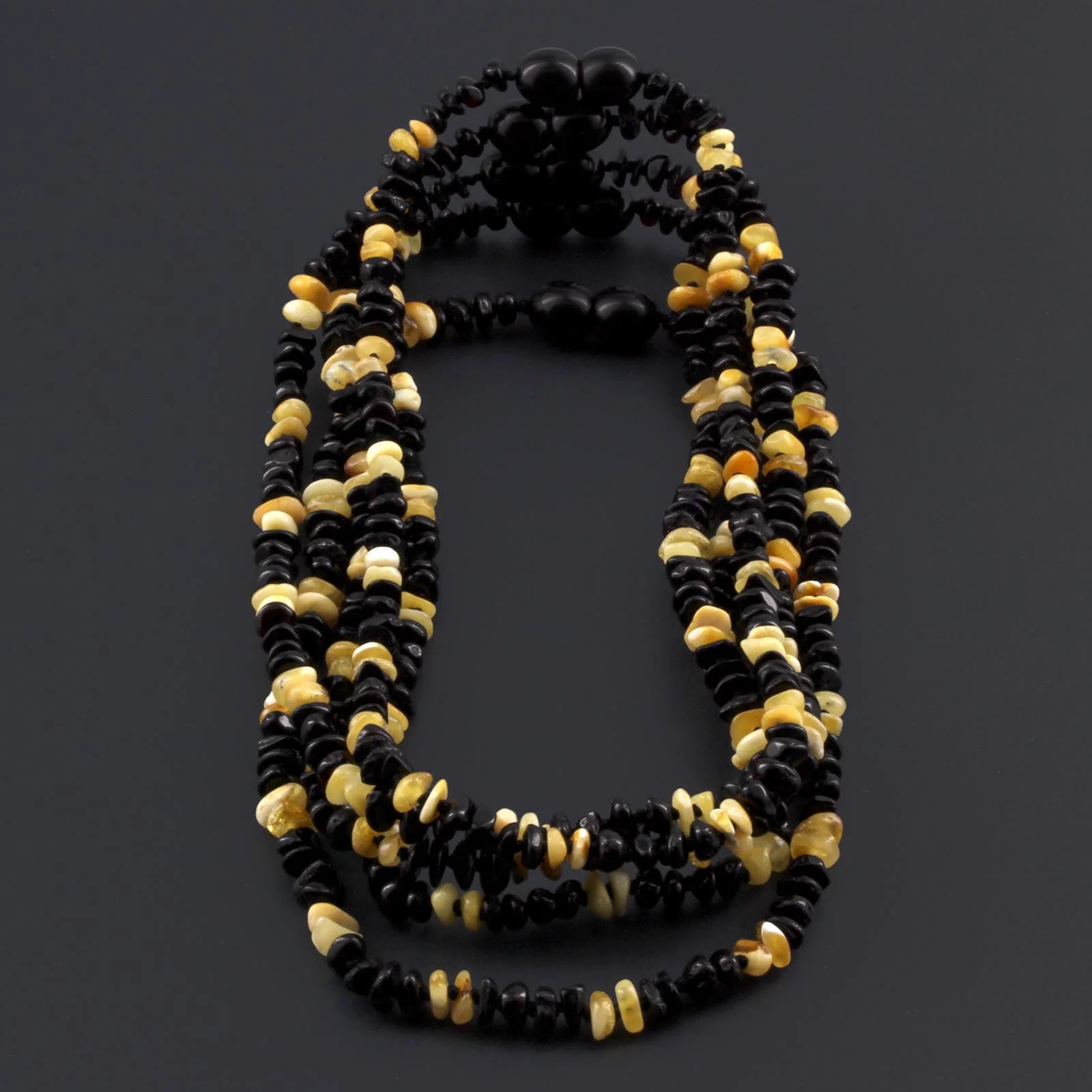 BALTIC AMBER BABY TEETHING NECKLACES LOT OF 10pcs - ROUNDEL. AS85