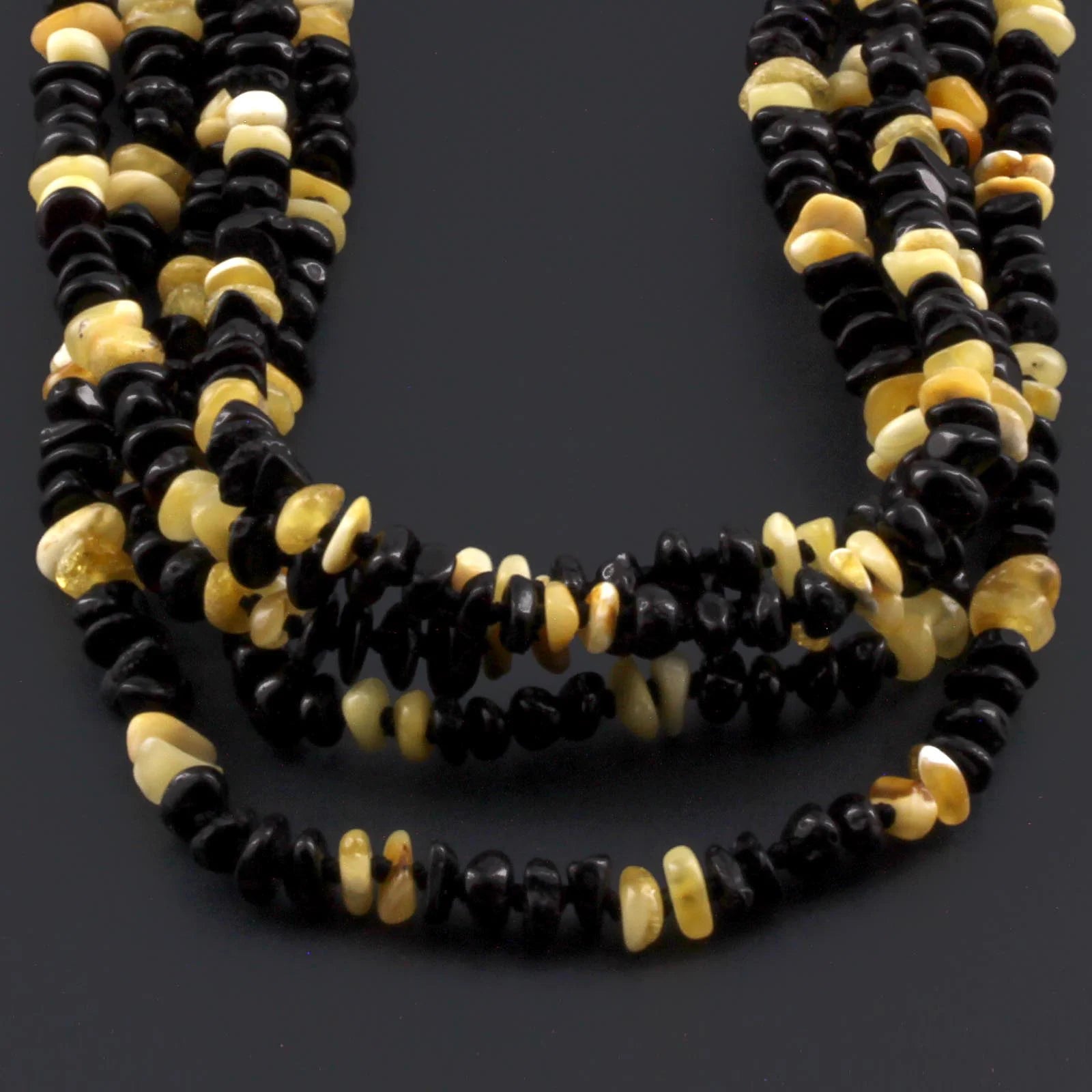 BALTIC AMBER BABY TEETHING NECKLACES LOT OF 10pcs - ROUNDEL. AS85