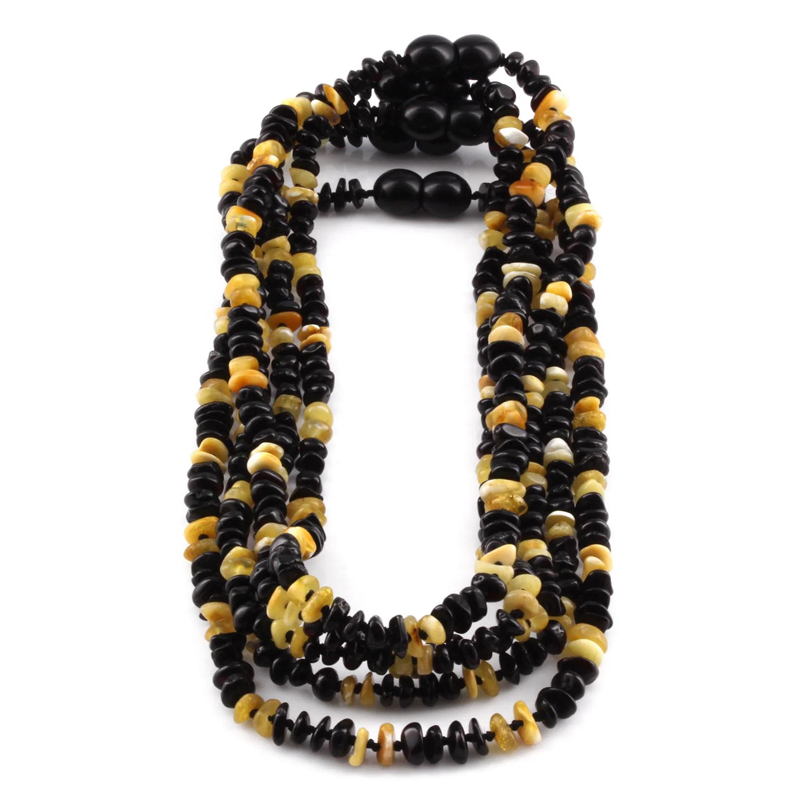 BALTIC AMBER BABY TEETHING NECKLACES LOT OF 10pcs - ROUNDEL. AS85