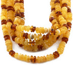 BALTIC AMBER JUNIOR NECKLACES LOT OF 10pcs - ROUNDEL. BJN35