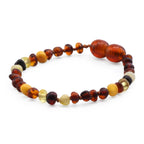 BALTIC AMBER BABY TEETHING BRACELETS LOT OF 10pcs - BAROQUE. LE392