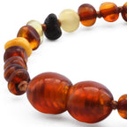 BALTIC AMBER BABY TEETHING BRACELETS LOT OF 10pcs - BAROQUE. LE392
