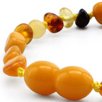 BALTIC AMBER BABY TEETHING BRACELETS LOT OF 10pcs - OLIVE. LE396