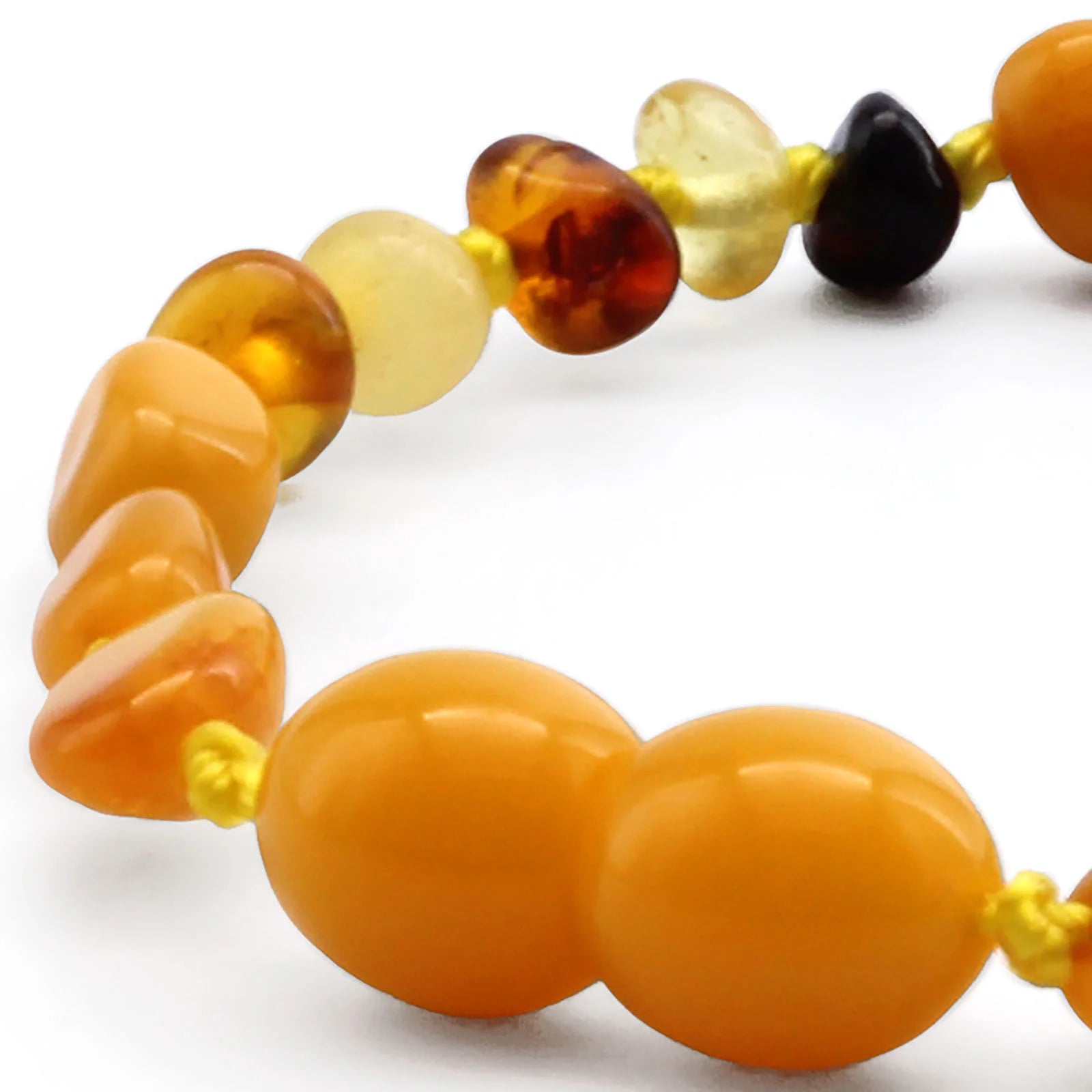 BALTIC AMBER BABY TEETHING BRACELETS LOT OF 10pcs - OLIVE. LE396