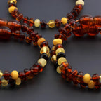 BALTIC AMBER BABY TEETHING BRACELETS LOT OF 10pcs - BAROQUE. LE392