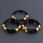 BALTIC AMBER BABY TEETHING BRACELETS LOT OF 10pcs - BAROQUE. LE389