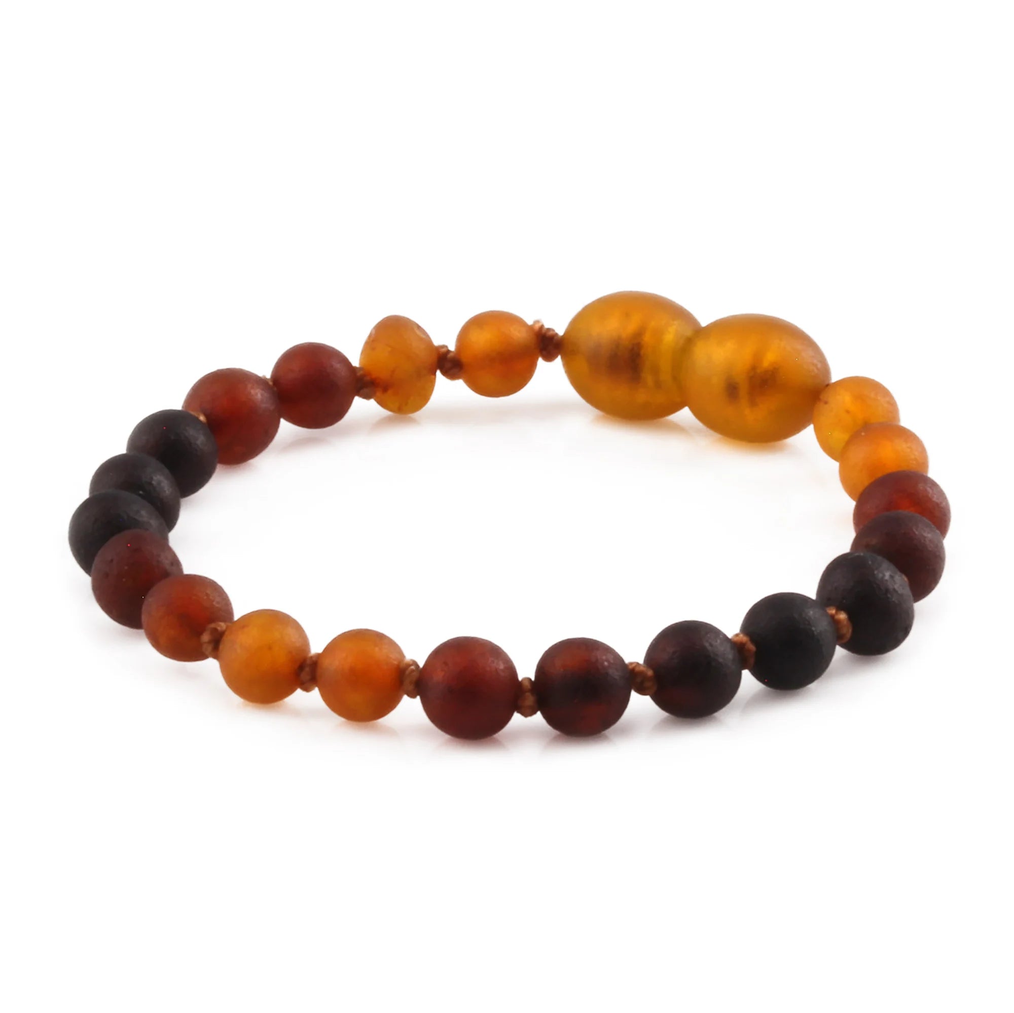 BALTIC AMBER BABY TEETHING BRACELETS LOT OF 10pcs - BAROQUE. XB55RB1M