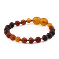 BALTIC AMBER BABY TEETHING BRACELETS LOT OF 10pcs - BAROQUE. XB55RB3M