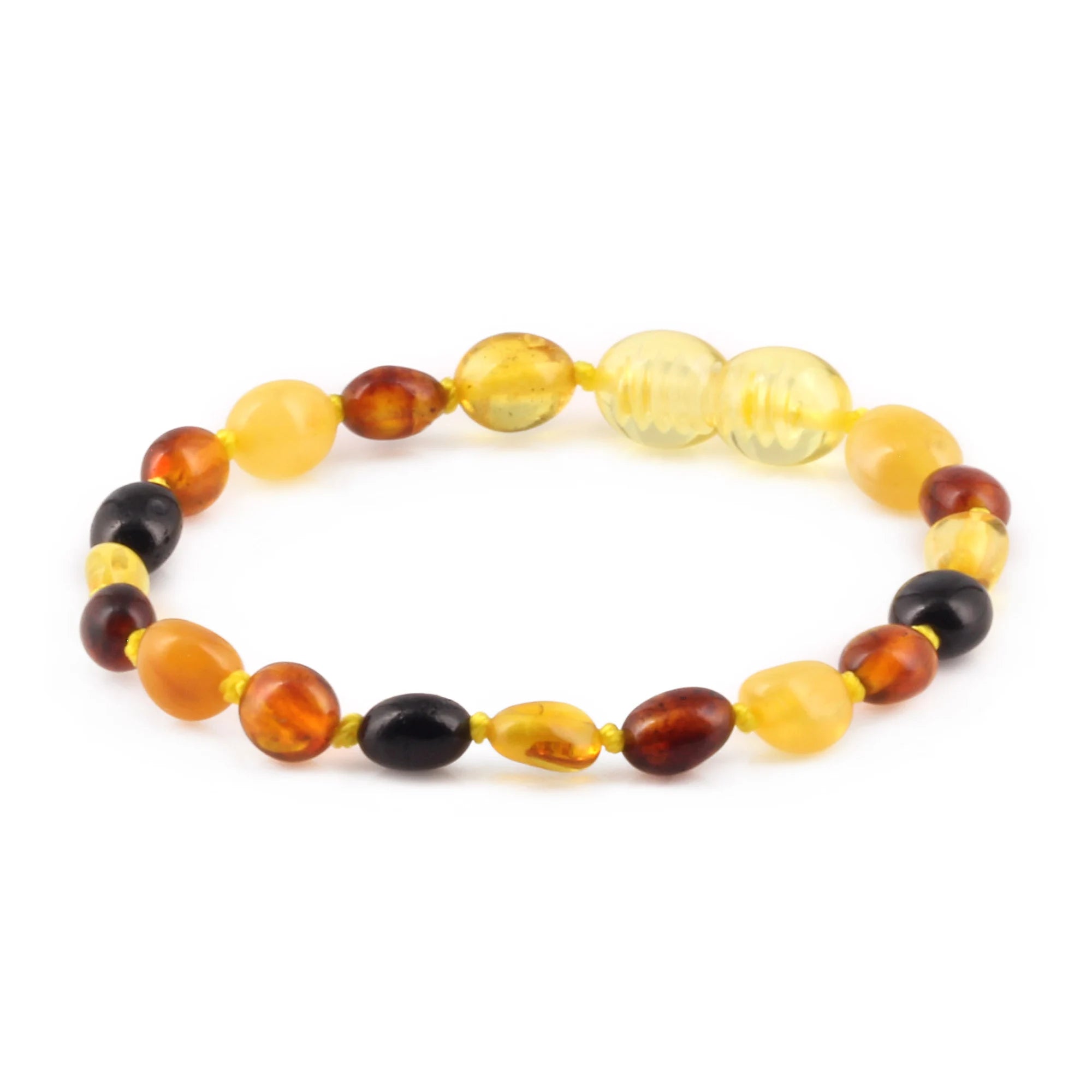 BALTIC AMBER JUNIOR BRACELETS LOT OF 10pcs - OLIVE. XO54M1