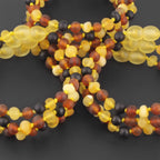 BALTIC AMBER JUNIOR BRACELETS LOT OF 10pcs - BAROQUE. XB54M1M