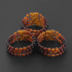 BALTIC AMBER BABY TEETHING BRACELETS LOT OF 10pcs - BAROQUE. XB55RB1M