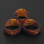 BALTIC AMBER BABY TEETHING BRACELETS LOT OF 10pcs - BAROQUE. XB55RB3M