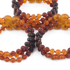 BALTIC AMBER BABY TEETHING BRACELETS LOT OF 10pcs - BAROQUE. XB55RB1M