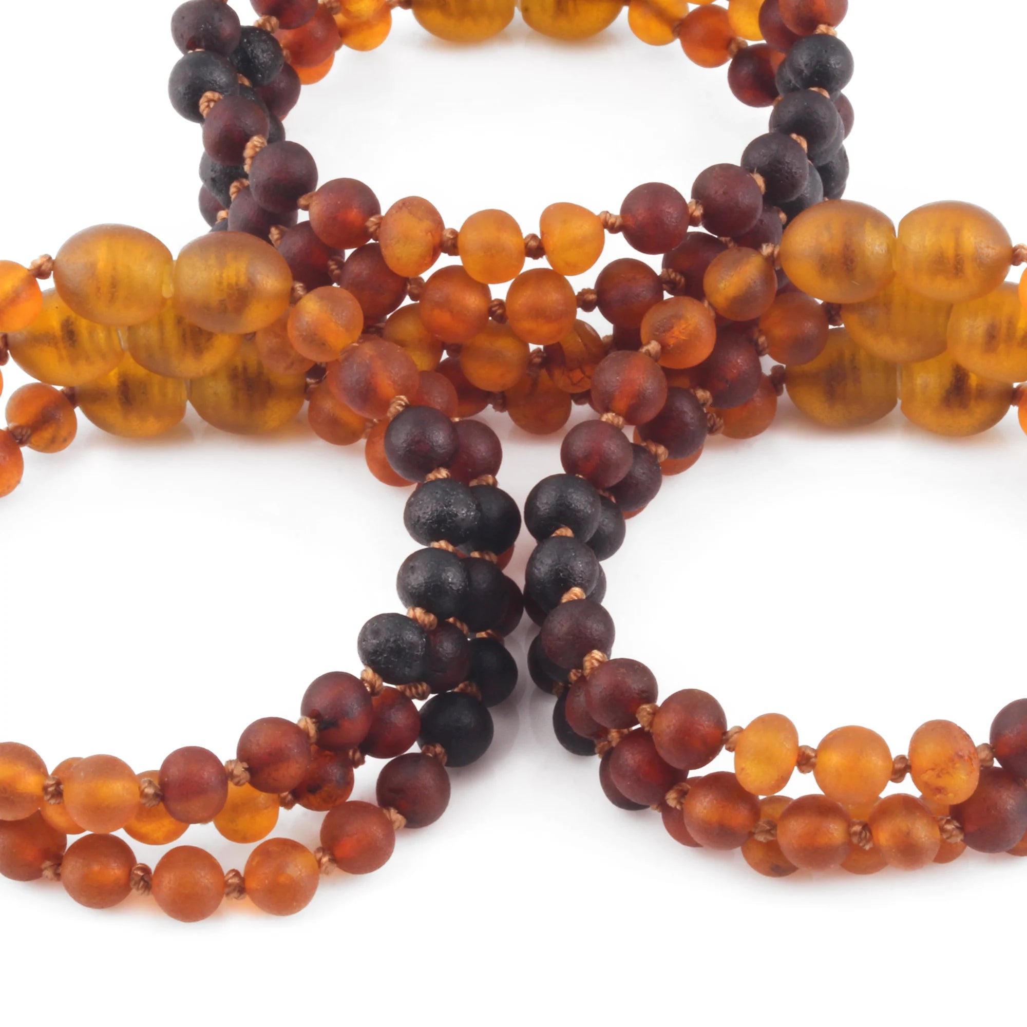 BALTIC AMBER BABY TEETHING BRACELETS LOT OF 10pcs - BAROQUE. XB55RB1M