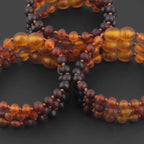BALTIC AMBER BABY TEETHING BRACELETS LOT OF 10pcs - BAROQUE. XB55RB3M