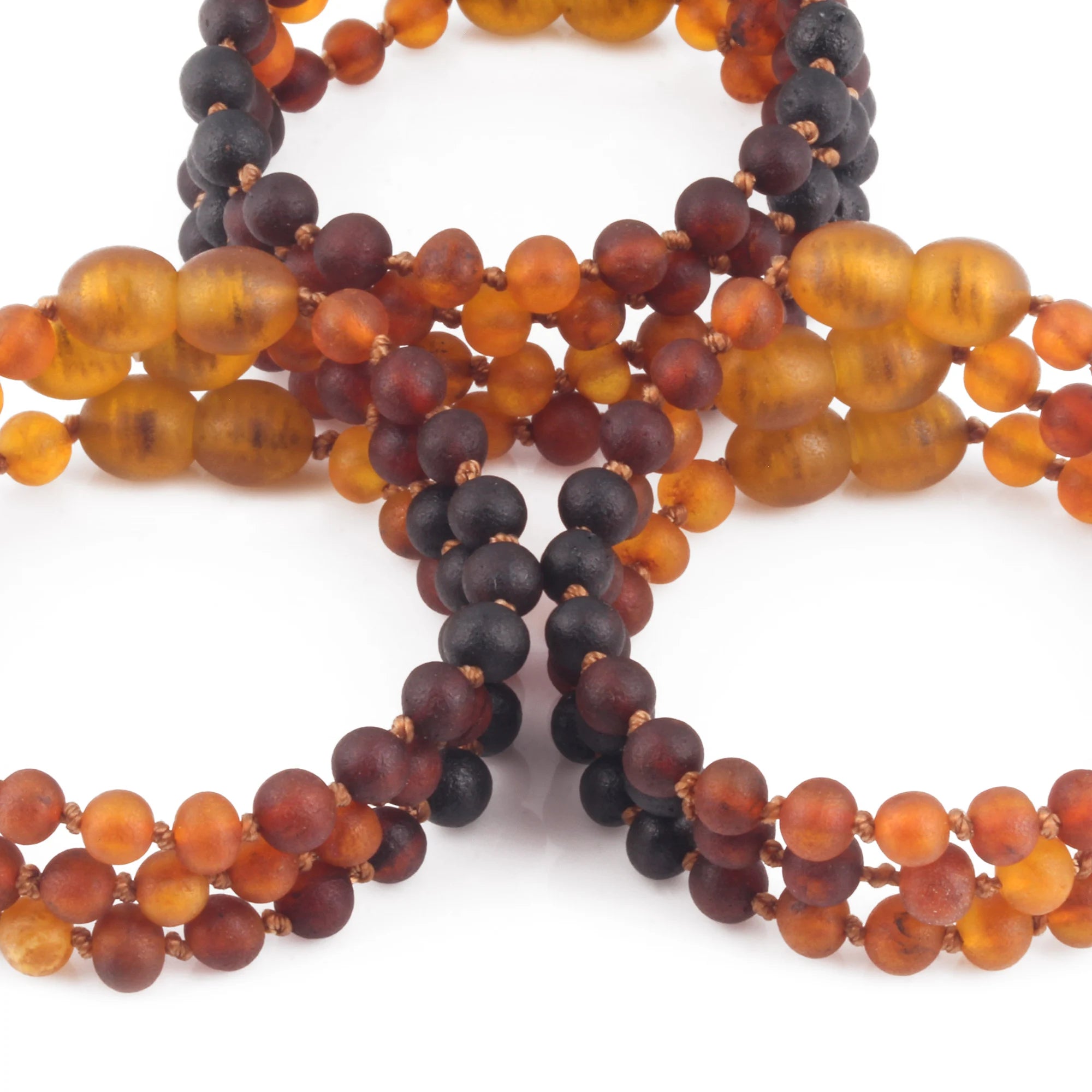 BALTIC AMBER BABY TEETHING BRACELETS LOT OF 10pcs - BAROQUE. XB55RB3M