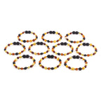 BALTIC AMBER BABY TEETHING BRACELETS LOT OF 10pcs - OLIVE. XO54M2